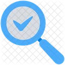 Magnify Glass Search Checkmark Icon