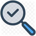 Magnify Glass Search Checkmark Icon