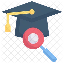 Magnify Mortarboard  Icon