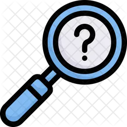 Magnify Question Sign  Icon
