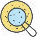 Magnifying Bacteria Magnifier Icon