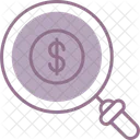 Magnifying Glass Dollar Icon
