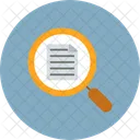 Magnifying Document Glass Icon