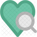 Magnifying Heart Examine Icon