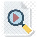 Magnifying Searchfile Searchvideo Icon