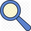 Magnifying Back To School Color Back Icon