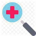 Magnifying Search Medical Icon