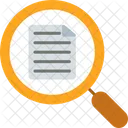 Magnifying Document Glass Icon