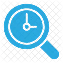 Magnifying Glass Search Time Icon