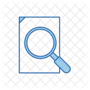 Magnifying Glass Over Document Icon