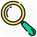 Glass Magnifying Research Icon