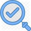 Magnifying Glass Tick Check Icon