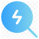 Magnifying Glass Thunder Search Energy Icon