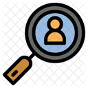 Magnifying Glass Loupe Hiring Icon