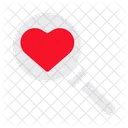 Magnifying Glass Discovery Find Love Icon