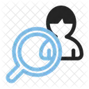 Magnifying Glass Person Search Icon