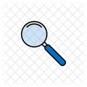 Magnifying Glass Laboratory School Supplies Icon