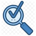 Blue Magnifying Glass Search Icon