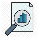 Magnifying Glass Data Analytics Analysis Icon