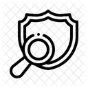 Magnifying Glass Database Security Monitoring Icon