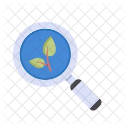 Magnifying glass nature  Icon