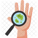 Inspecting Hand Germs Icon