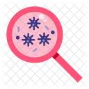 Magnifying glass virus  Icon