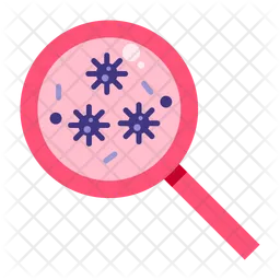 Magnifying glass virus  Icon