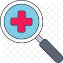 Magnifying Search Medical Icon