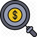 Magnifying Glass Dollar アイコン