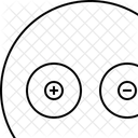 Magnitude Positive Negative Icon