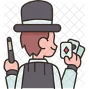 Mago Ilusionista Truco Icono