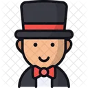 Mago Ilusionista Espectaculo De Magia Icono