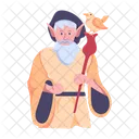 Mago Elfico Mago De Fantasia Personagem De Fantasia Ícone