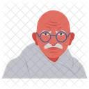 Mahatma Gandhi Velho Homem Ícone