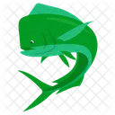 Mahi Mahi Fish Mahi Mahi Green Fish Icon