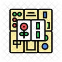 Mahjong Tiles Board Icon