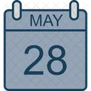 Mai Calendrier Date Icon