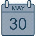 Mai Calendrier Date Icon