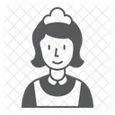 Maid Cleaning Lady Icon