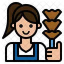 Maid Cleaning Service Icon