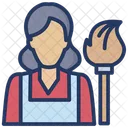 Maid Cleaning Housekeeping Icon