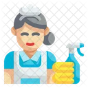 Maid Worker Labour Icon