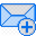 Mail Pixelart Plus Icon