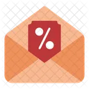 Mail Coupon Black Friday Icon