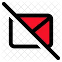 Mail Slash Spam Icon