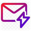 Mail Bolt Electricity Icon