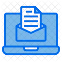 Labtop Mail Technology Icon