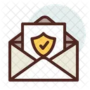 Mail Message Shield Secure Messge Icon