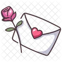 Mail Flower Romantic Icon
